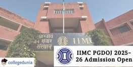 IIMC PGDOJ 2025 Admission Open